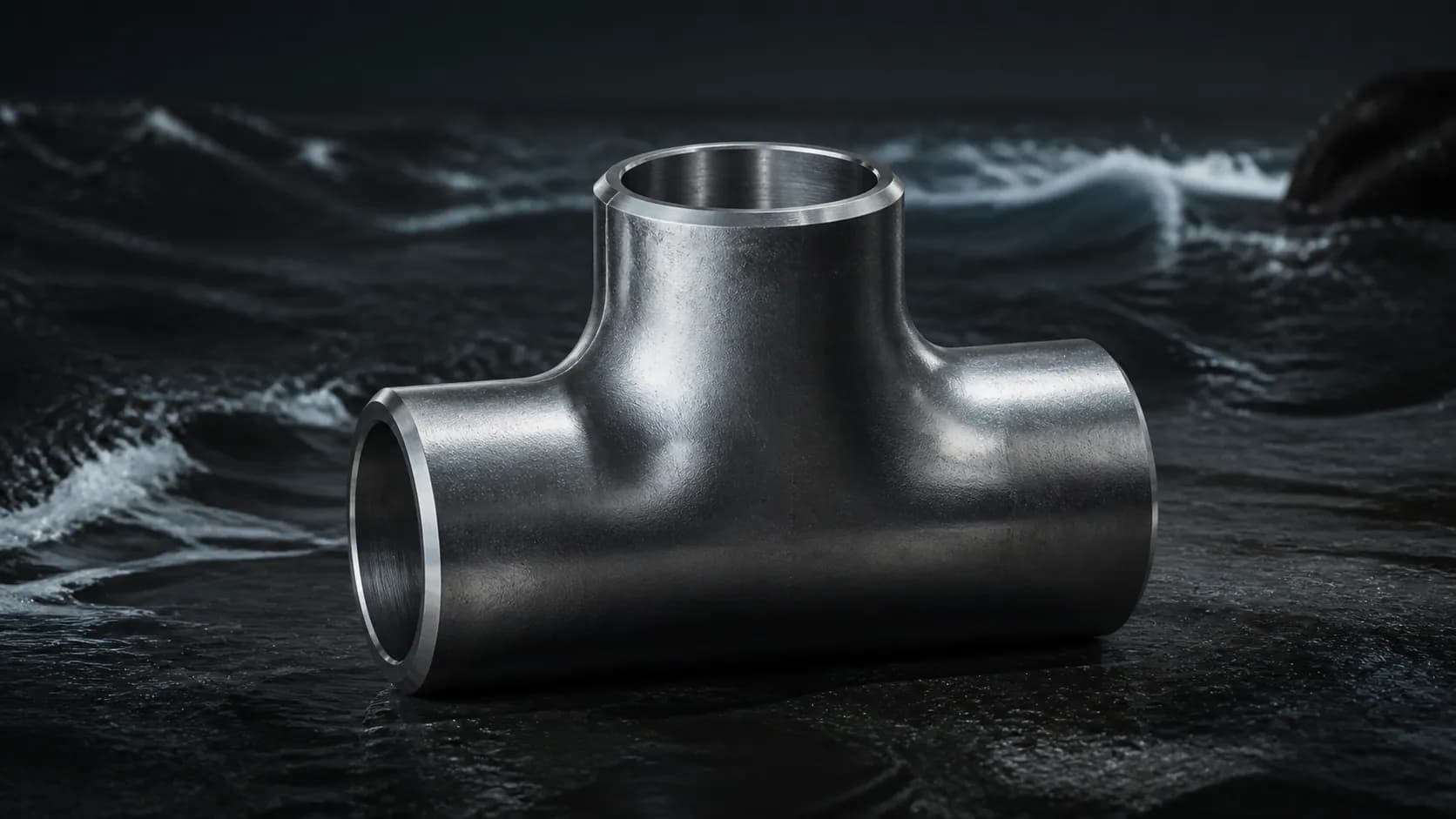 Illustrative Super Duplex S32750 equal tee pipe fitting