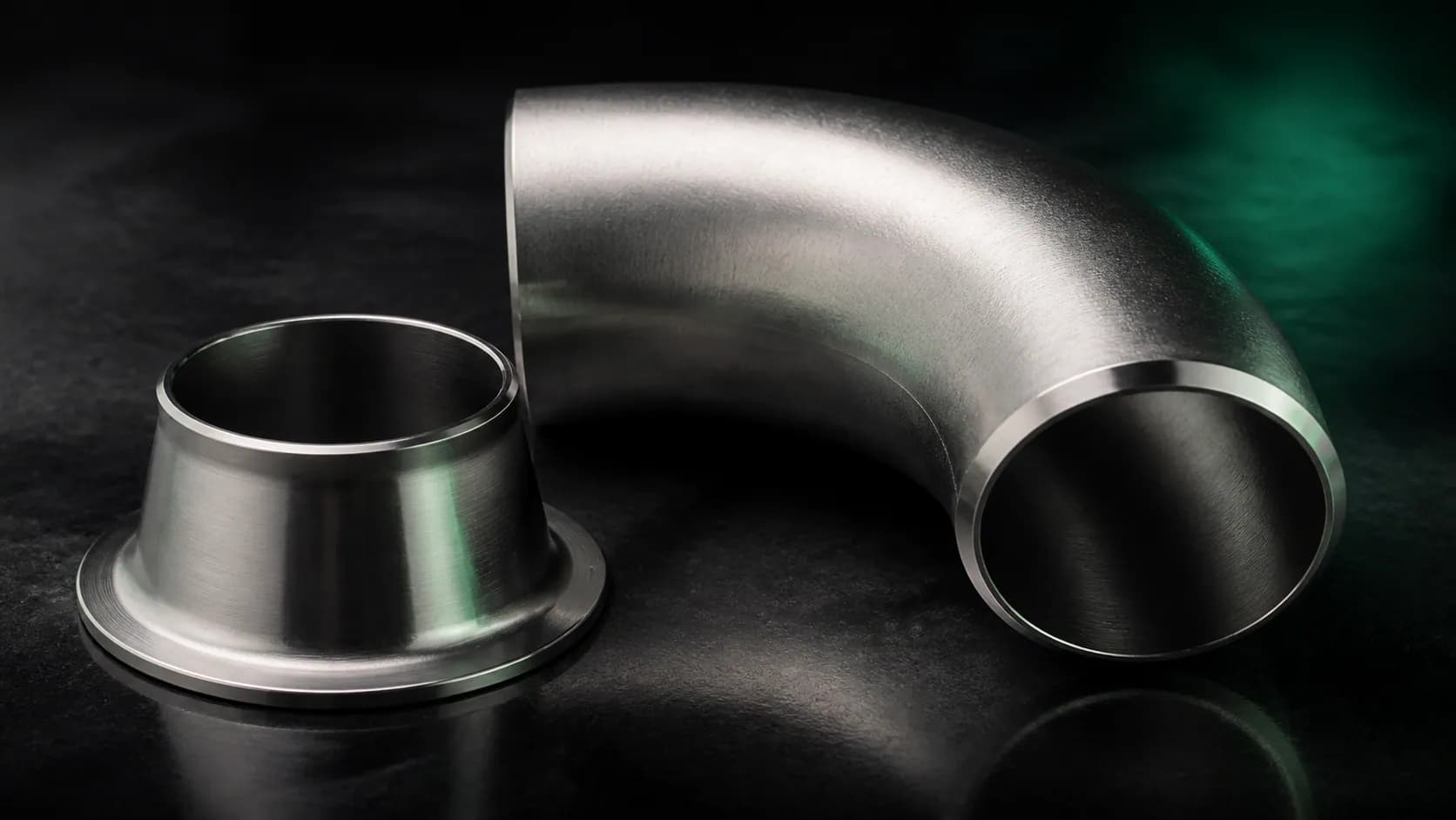 Illustrative Super Duplex S32760 elbow and stub end pipe fittings