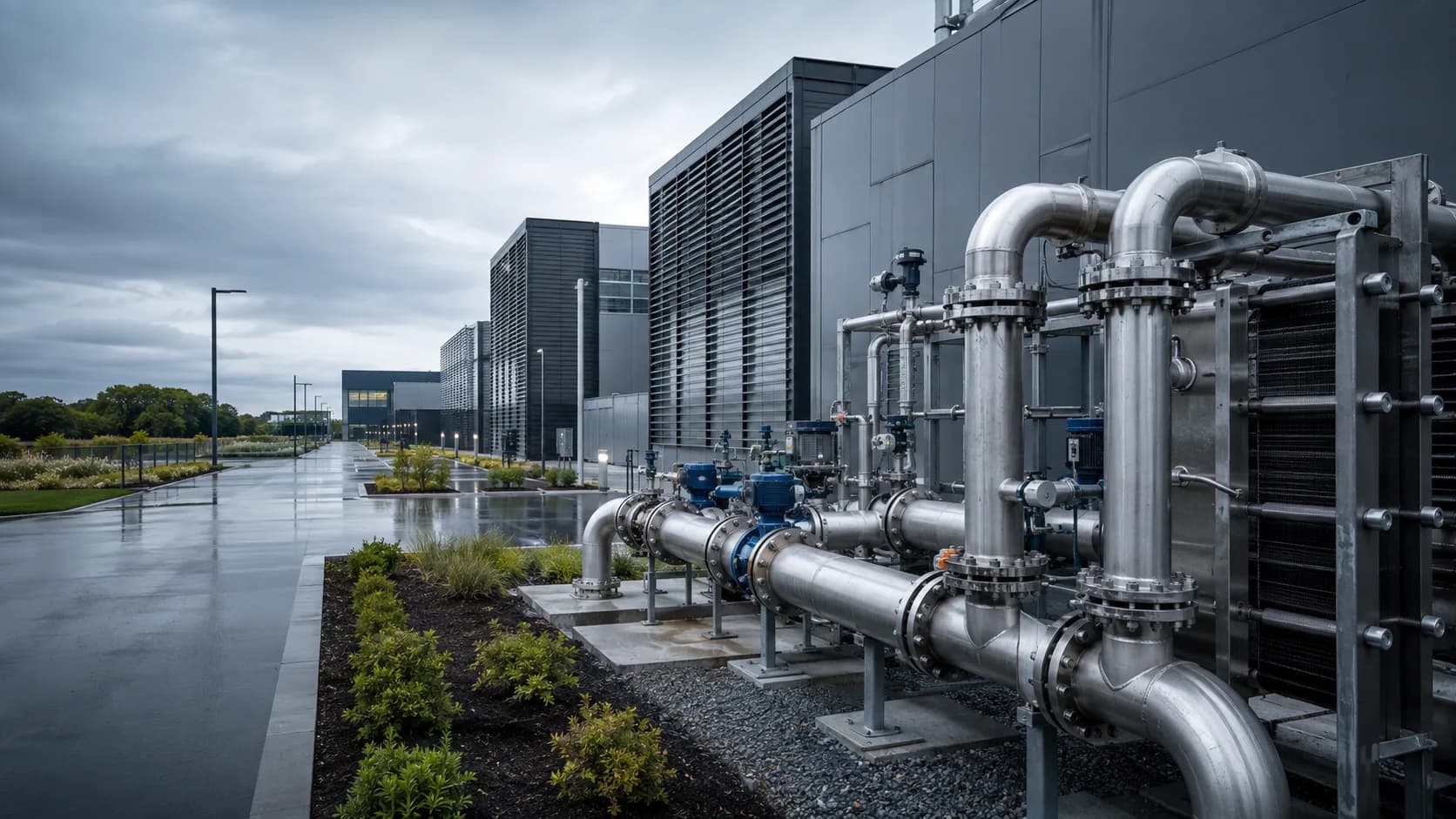 Efficient closed-loop stainless steel cooling infrastructure at a Dublin high-performance data center