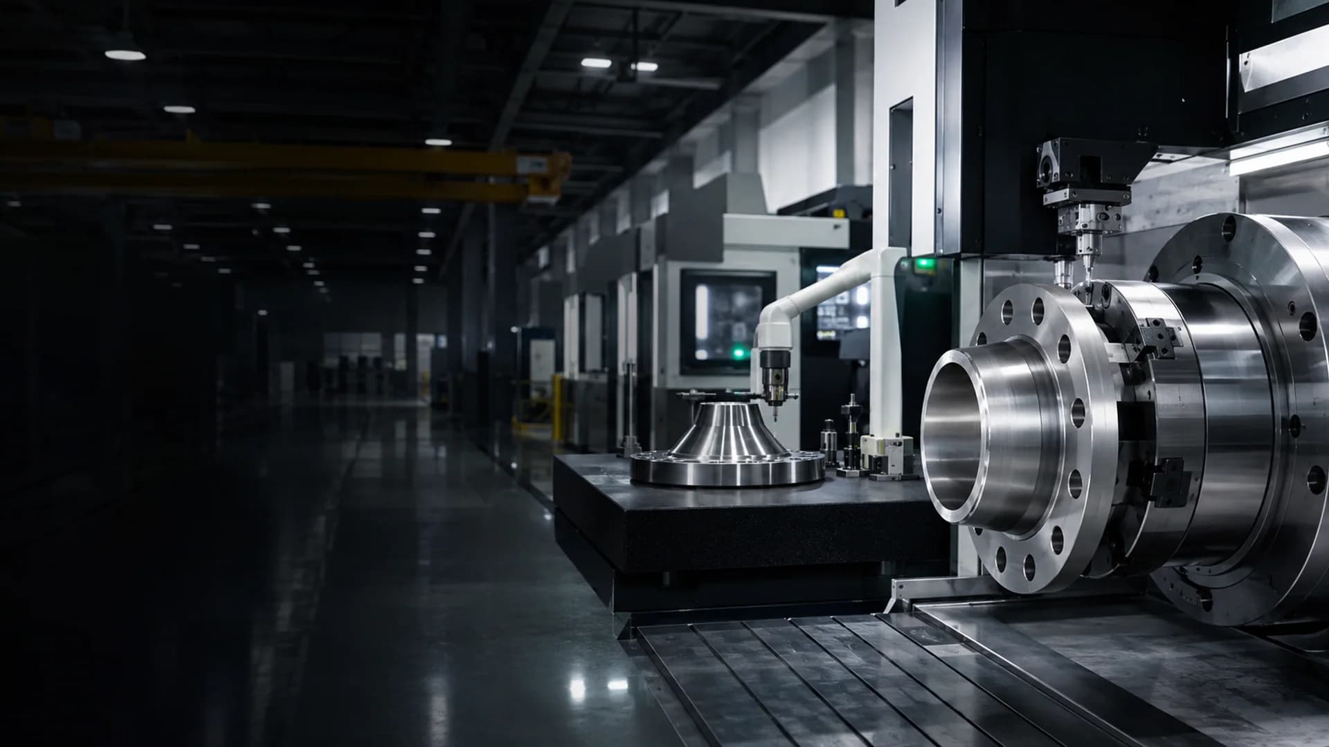 Precision flange machining in a modern Dubai manufacturing environment