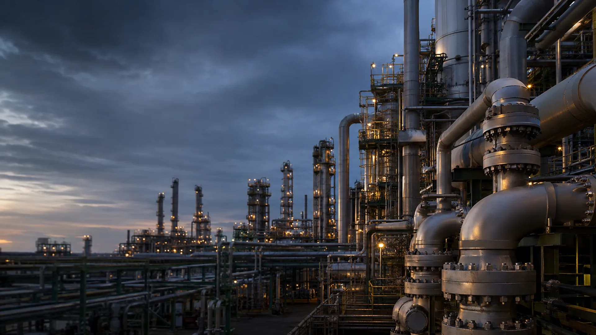 Petrochemical process units, pipe racks and maintenance infrastructure in a Pasadena Texas setting