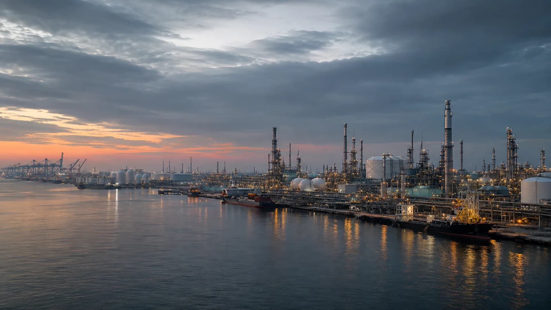 Texas Gulf Coast process plants, marine terminals and industrial logistics corridor