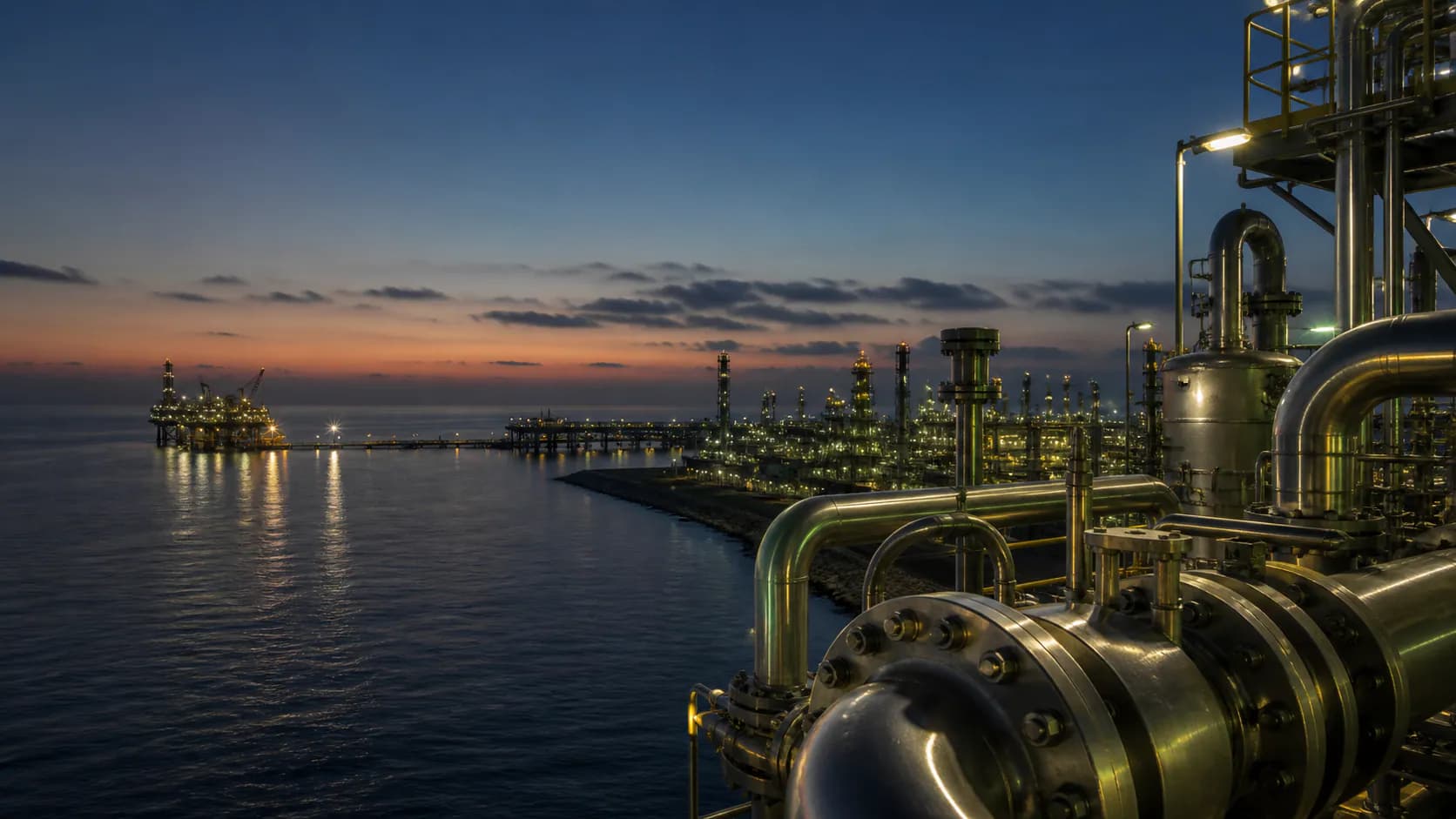 Illustrative Gulf coastal refinery and offshore piping environment for nickel alloy procurement